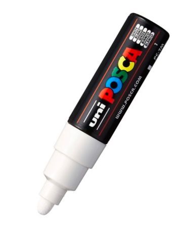 ROTULADOR POSCA PC-7M BLANCO 1. Escolar y manulidades. Librería Papelería  CLIPS