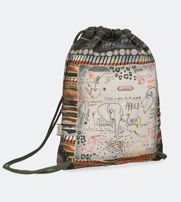 MOCHILA TIPO SACO ANEKKE KENYA SAFARI FUSION. Mochilas moda. Librería  Papelería CLIPS