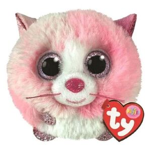 PELUCHE BEANIE PUFFIES GATO ROSA TIA