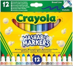 ROTULADOR CRAYOLA GRUESOS SUPERLAVABLES 12 COLORES