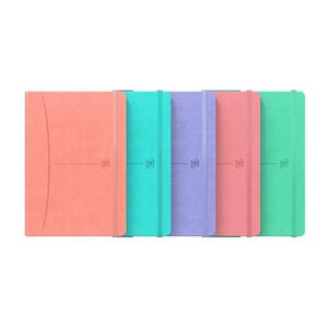 LIBRETA COSIDA OXFORD SIGNATURE A5 80H OP LISO TE PASTEL