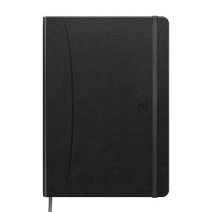 LIBRETA COSIDA OXFORD SIGNATURE A5 80H OP LISO TE NEGRO