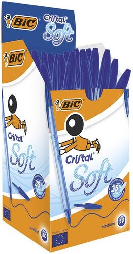 BOLIGRAFO BIC CRISTAL SOFT AZUL