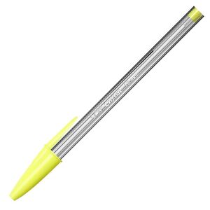 BOLIGRAFO BIC CRISTAL LARGE FASHION AMARILLO FLUOR