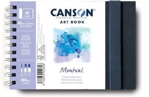 CUADERNO CANSON MONTVAL 14,8X21CM 20H 300G GRANO FINO