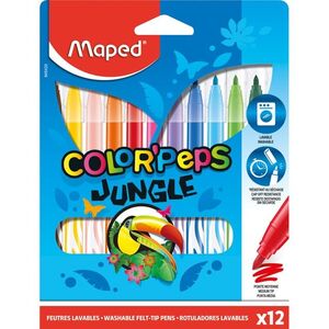 ROTULADORES MAPED 12 COLORES COLOR PEPS ECO JUNGLE MAPED