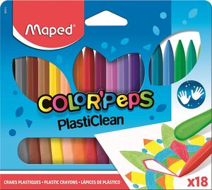 CERAS MAPED PLASTICLEAN COLOR PEPS ESTUCHE 18