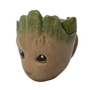 TAZA 3D MARVEL GROOT CON TAPA