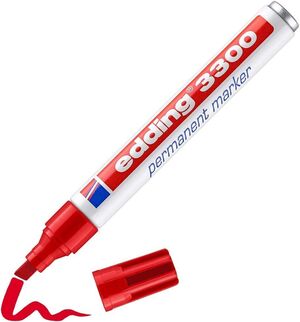 ROTULADOR EDDING 3300 BISELADO ROJO