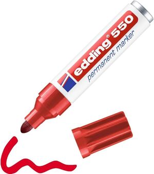 ROTULADOR EDDING 550 ROJO
