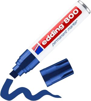 ROTULADOR EDDING 800 BISELADO AZUL