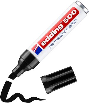 ROTULADOR EDDING 500 BISELADO NEGRO