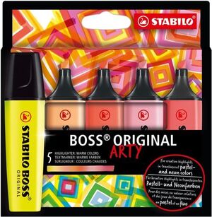 MARCADOR STABILO BOSS 70 ARTY PASTEL FRIOS (PAQ 5)