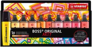 MARCADOR STABILO BOSS 70 ARTY PASTEL CALIDO (PAQ 10)