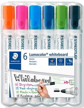 ROTULADOR PIZARRA STAEDTLER 351 6 COLORES