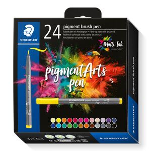 ROTULADORES STAEDTLER PIGMENTARTS PEN MULTI INK 24 COLORES (PUNTA PINCEL)