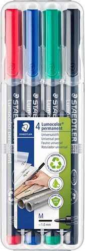 ROTULADOR STAEDTLER LUMOCOLOR M 317 PACK 4 UNIDADES