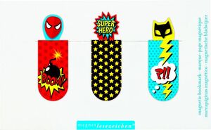 MARCAPAGINAS MAGNETICO SUPER HEROES