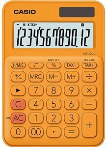 CALCULADORA SOBREMESA CASIO MS 20UC COLOR NARANJA