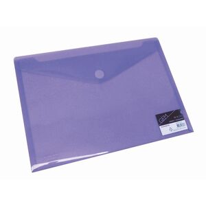 CARPETA SOBRE DATABANK Fº VELCRO PP MORADA