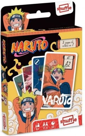 BARAJA DE CARTAS DE NARUTO 3 JUEGOS EN 1