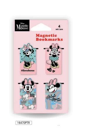 IMANES MARCADORES 4 UNIDADES MINNIE MOUSE COOLPACK