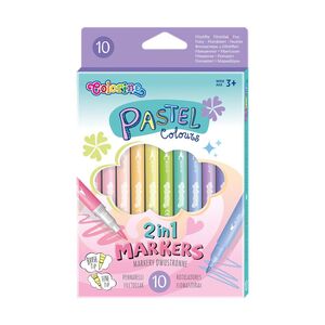 SET 10 ROTULADORES PASTELES BRUH/FINE COLORINO