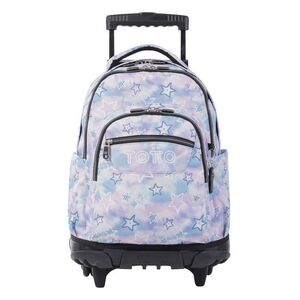 MOCHILA COMPACTA TOTTO RENGLONES 5JW GALAXIA ESTRELLADA