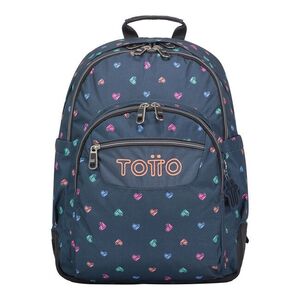 MOCHILA DOBLE TOTTO CRAYOLES 5JH CORAZONES