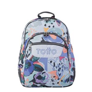 MOCHILA DOBLE TOTTO CRAYOLES 4H1 LIENZO FLORAL