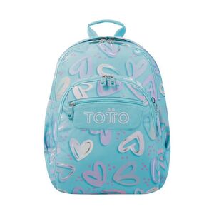 MOCHILA DOBLE TOTTO RAYOL 6JT CORAZONES PINTADOS