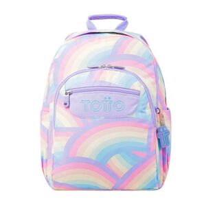 MOCHILA ADAPTABLE TOTTO ACUARELES 3QS ARCOIRIS