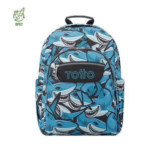 MOCHILA ADAPTABLE TOTTO ACUARELES 6JQ TIBURONES
