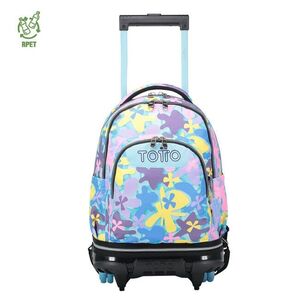 MOCHILA COMPACTA TOTTO TIZA DESMONTABLE 6JS FLORES HAWAIANAS