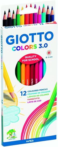 ESTUCHE 12 LAPICES COLORES GIOTTO COLORS 3.0