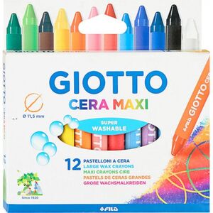 CERA GIOTTO MAXI 12 COLORES SURTIDOS