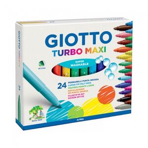 ROTULADORES GIOTTO TURBO MAXI 24 COLORES SUPERLAVABLES