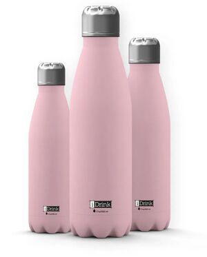 BOTELLA TERMICA 500ML ROSA PASTEL IDRINK