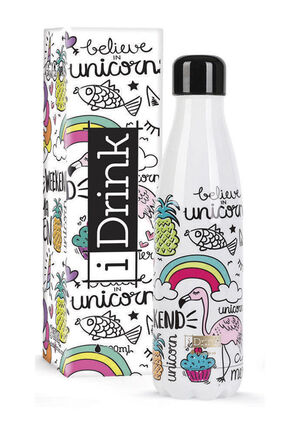 BOTELLA TERMICA IDRINK 350ML UNICORNIO