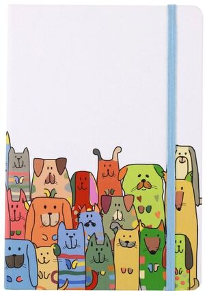 CUADERNO A5 96 HOJAS PERROS ITOTAL (DOTS)