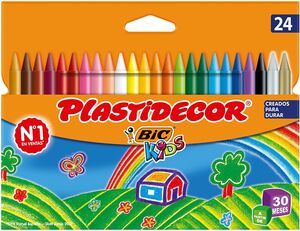 CERAS PLASTIDECOR 24 COLORES