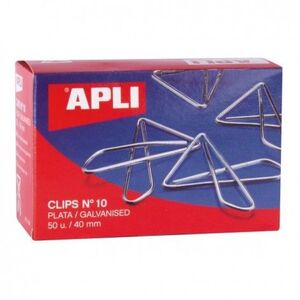 CLIPS PLATEADO APLI MARIPOSA 10 40MM 50 UNIDDADES