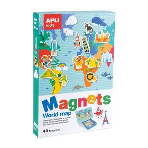 JUEGO MAGNETICO MAPA MUNDI APLI KIDS 40U