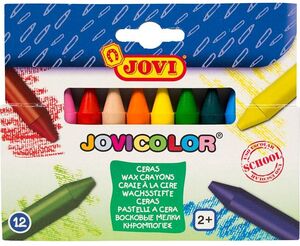 CERA JOVICOLOR 980 12 COLORES SURTIDOS (GRUESAS)
