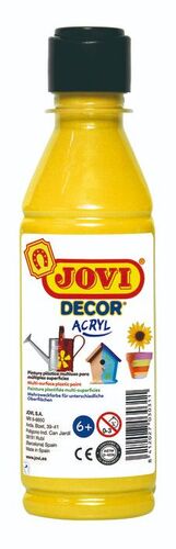 PINTURA JOVIDECOR ACRYL 250ML AMARILLO