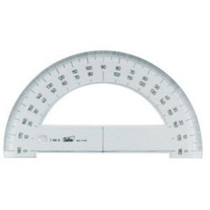 SEMICIRCULO SAFTA 15 CM TRANSPARENTE  TRANSPORTADOR ANGULO