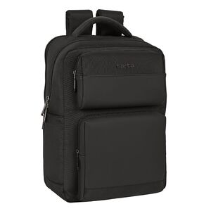 MOCHILA 2 BOLSILLOS PORTATIL 15,6 +USB BUSINESS BLACK