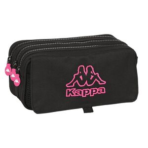 PORTATODO TRIPLE BIG KAPPA BLACK AND PINK