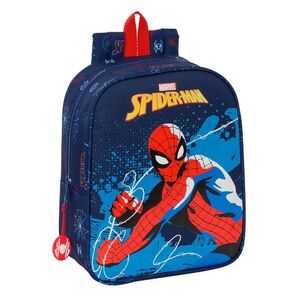 MOCHILA GUARDERIA ADAPTABLE A CARRO SPIDER-MAN NEON