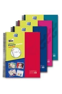 EUROPEANBOOK 4 WRITE&ERASE: CUADERNO MICROPERFORADO CON PIZARRA BLANCA EXTRAÍBLE Y 4 COLORES DE BANDA EN FORMATO A4+ PARA PODER CLASIFICAR LOS APUNTES POBLOC OXFORD WRITE&ERASE CLASSIC TE A4+ 120H 5X5